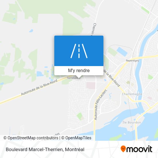 Boulevard Marcel-Therrien plan