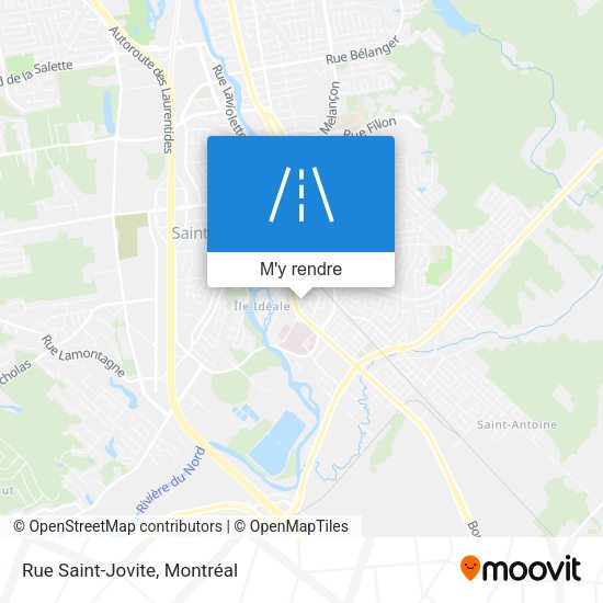 Rue Saint-Jovite plan