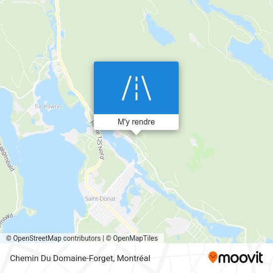 Chemin Du Domaine-Forget plan