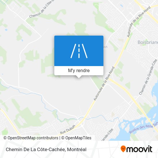 Chemin De La Côte-Cachée plan