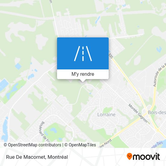 Rue De Macornet plan