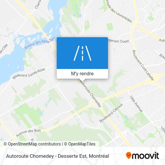Autoroute Chomedey - Desserte Est plan
