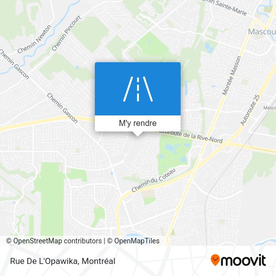 Rue De L'Opawika plan