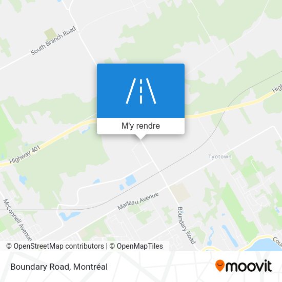 Boundary Road plan