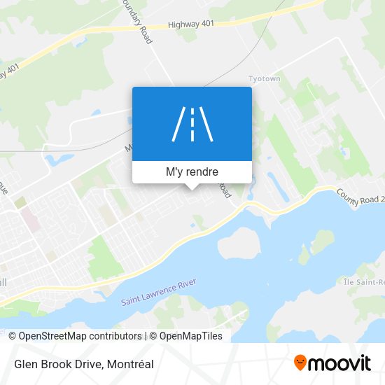 Glen Brook Drive plan