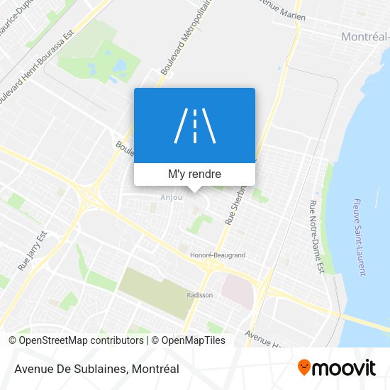 Avenue De Sublaines plan