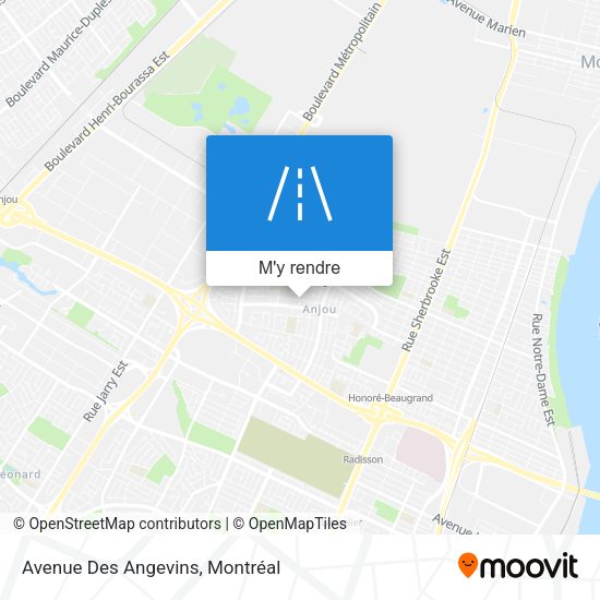 Avenue Des Angevins plan
