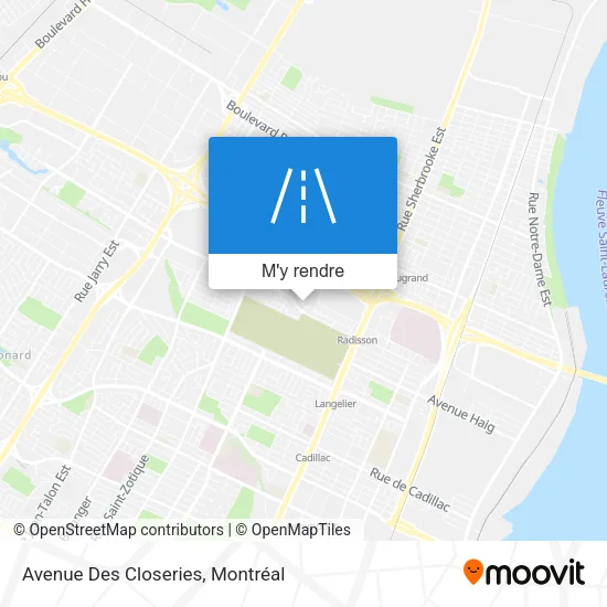 Avenue Des Closeries plan