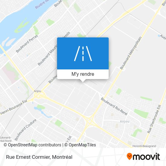 Rue Ernest Cormier plan