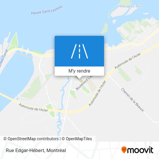 Rue Edgar-Hébert plan