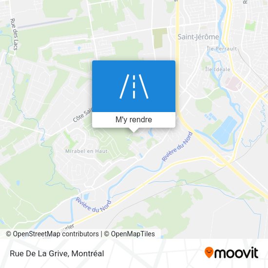Rue De La Grive plan