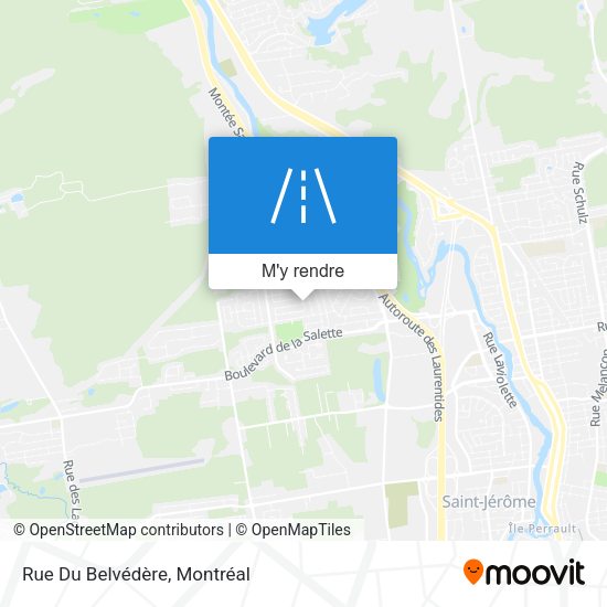 Rue Du Belvédère plan