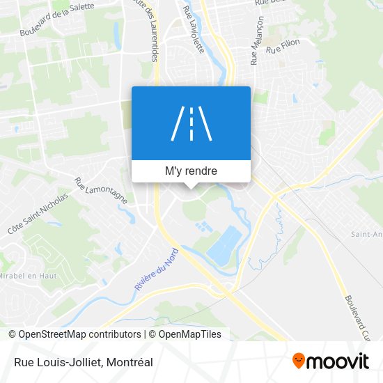Rue Louis-Jolliet plan