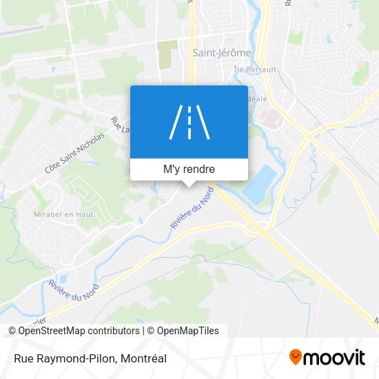 Rue Raymond-Pilon plan