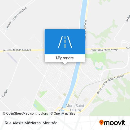 Rue Alexis-Mézières plan