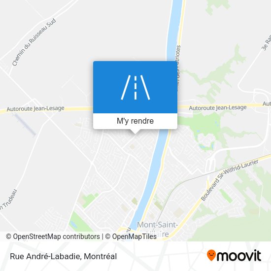 Rue André-Labadie plan