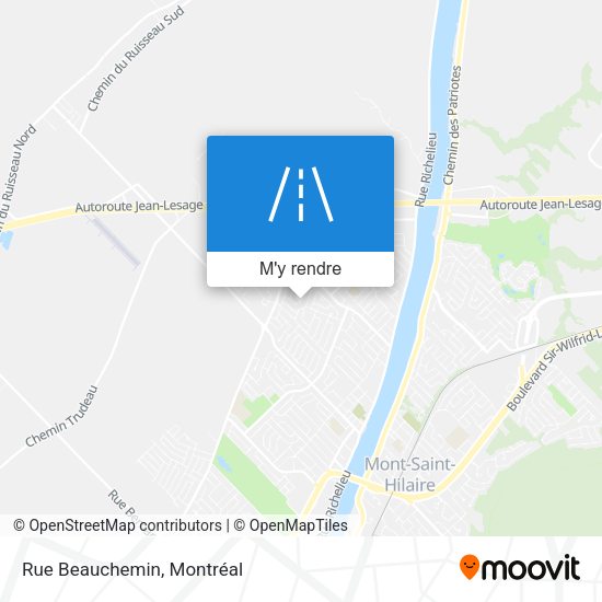 Rue Beauchemin plan