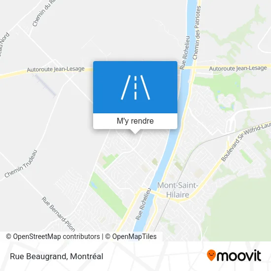 Rue Beaugrand plan