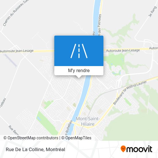 Rue De La Colline plan