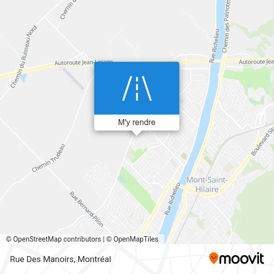 Rue Des Manoirs plan