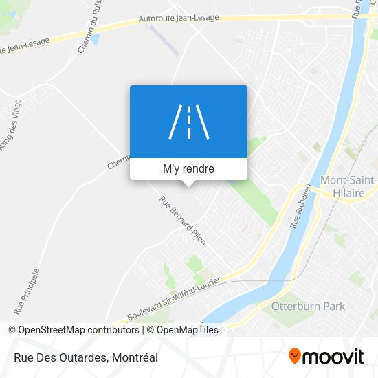 Rue Des Outardes plan