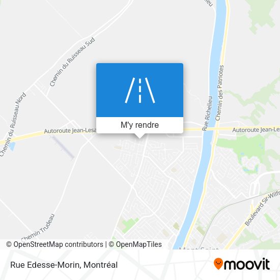 Rue Edesse-Morin plan