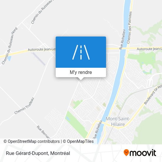 Rue Gérard-Dupont plan