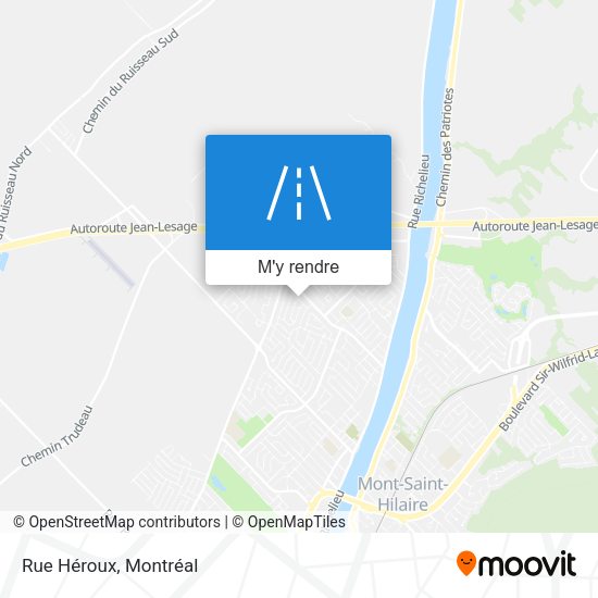 Rue Héroux plan