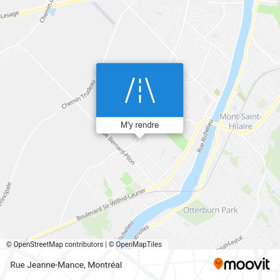 Rue Jeanne-Mance plan