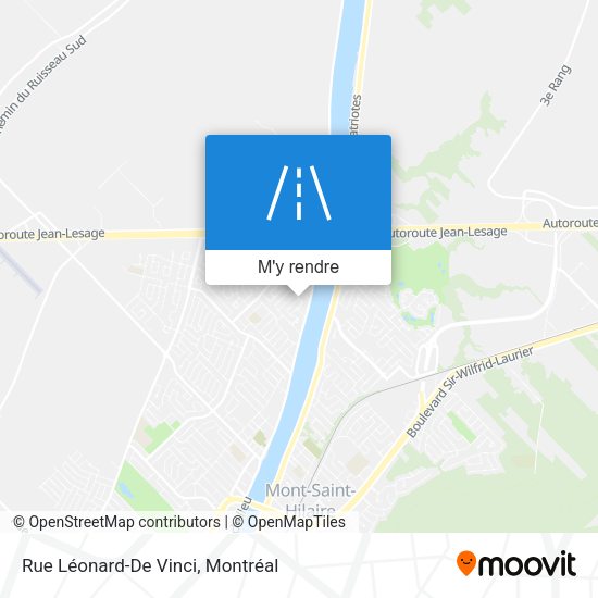 Rue Léonard-De Vinci plan