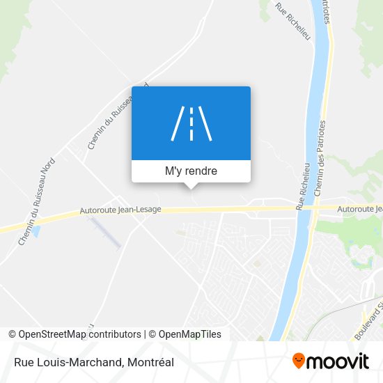 Rue Louis-Marchand plan