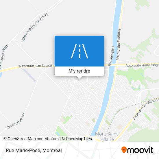 Rue Marie-Posé plan