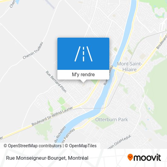Rue Monseigneur-Bourget plan