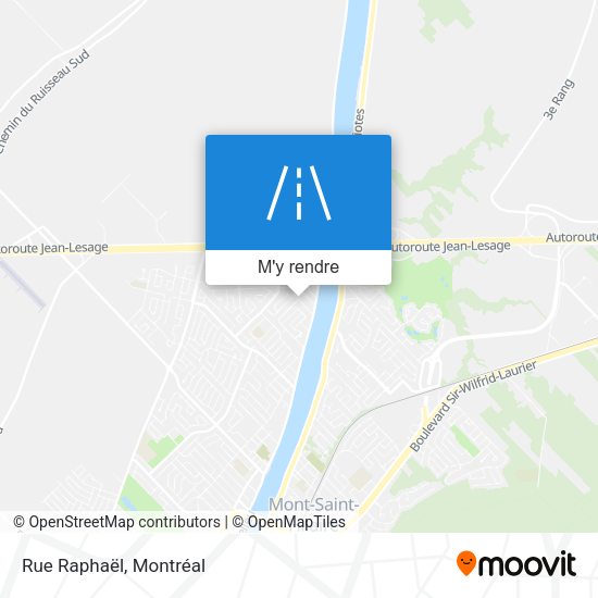 Rue Raphaël plan