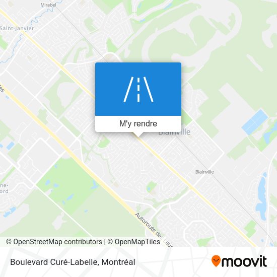 Boulevard Curé-Labelle plan