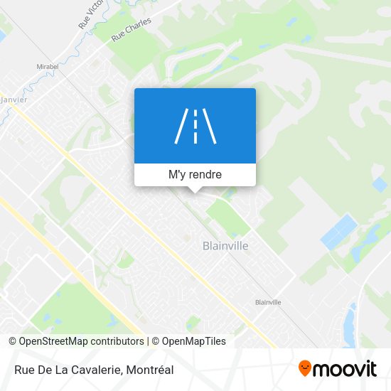 Rue De La Cavalerie plan