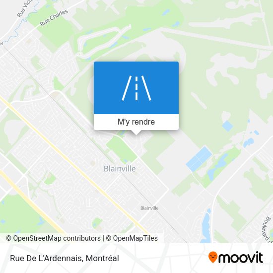 Rue De L'Ardennais plan