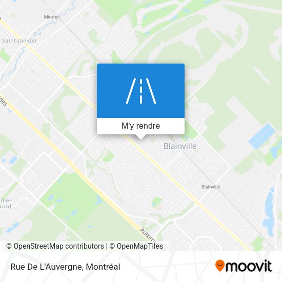 Rue De L'Auvergne plan
