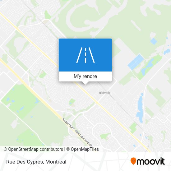 Rue Des Cyprès plan