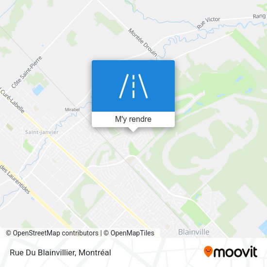 Rue Du Blainvillier plan