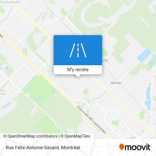 Rue Félix-Antoine-Savard plan
