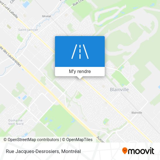 Rue Jacques-Desrosiers plan