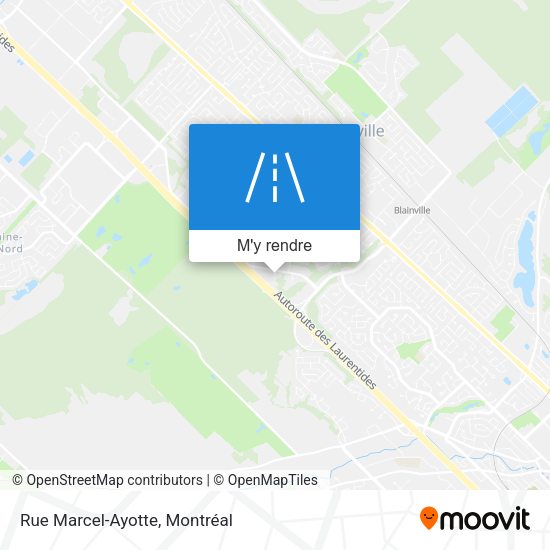 Rue Marcel-Ayotte plan