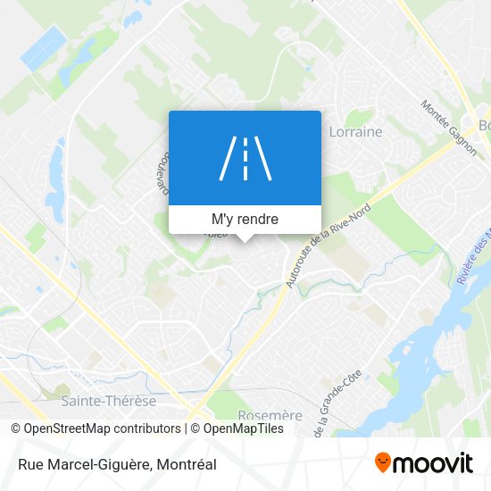 Rue Marcel-Giguère plan
