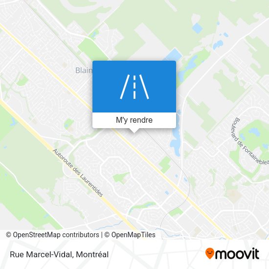 Rue Marcel-Vidal plan