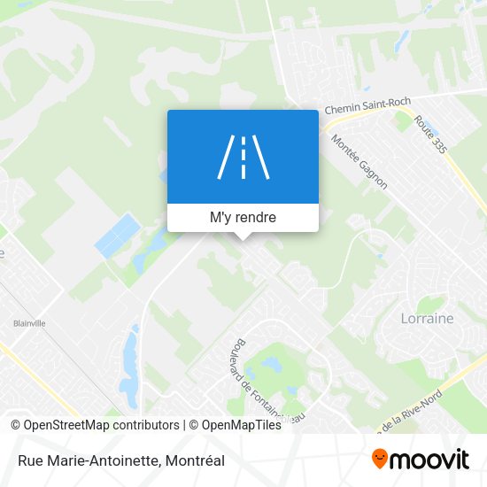 Rue Marie-Antoinette plan