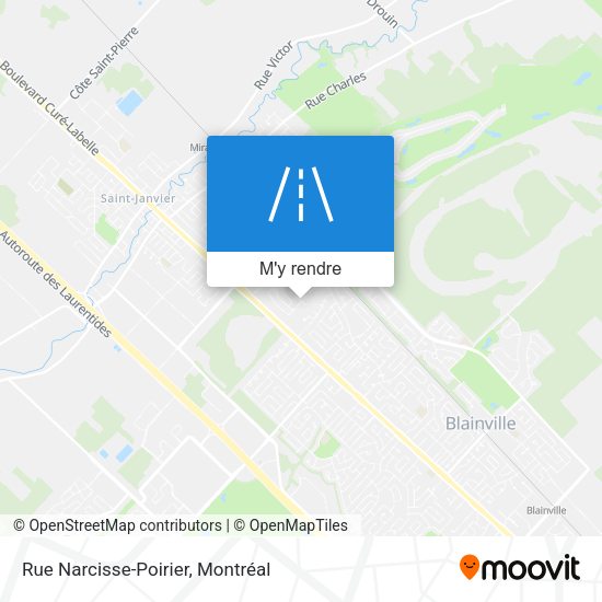 Rue Narcisse-Poirier plan