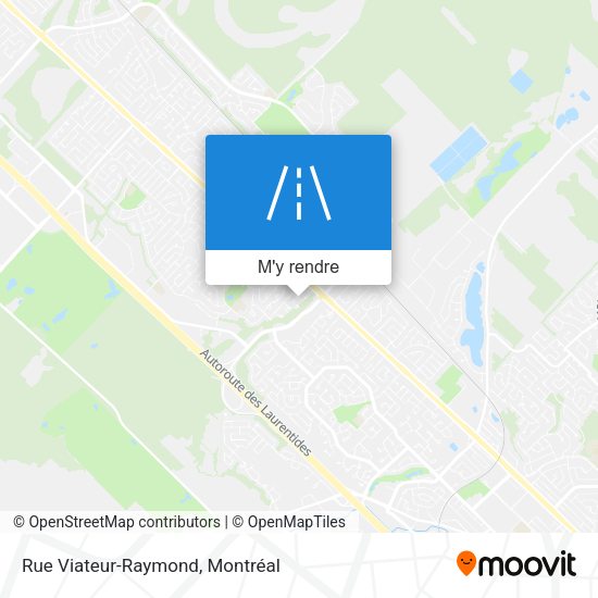 Rue Viateur-Raymond plan
