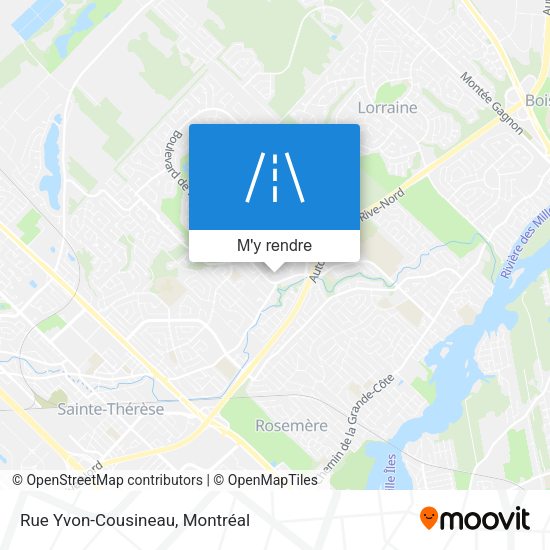 Rue Yvon-Cousineau plan