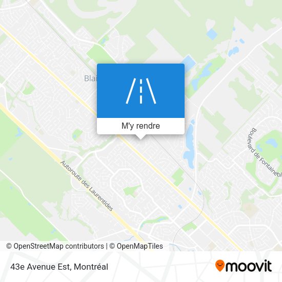 43e Avenue Est plan